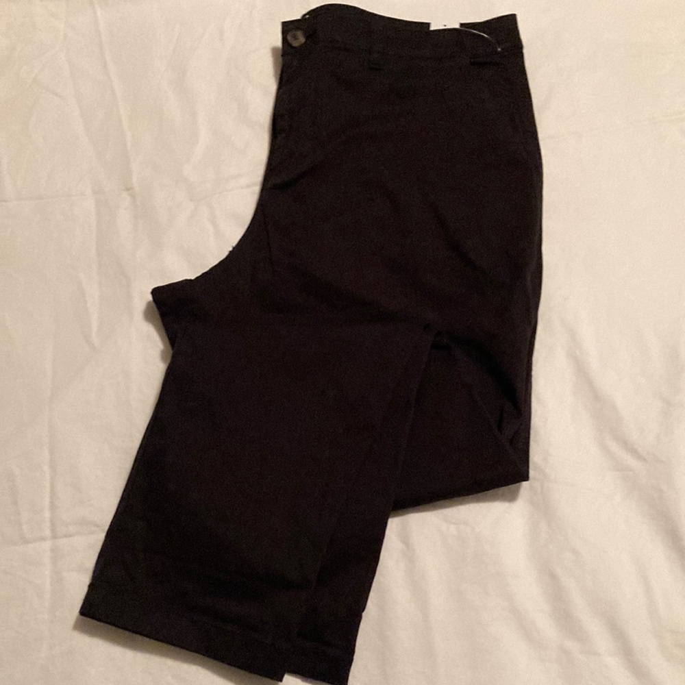 NWT Gap Black “Girlfriend Khaki” Pants size 14
